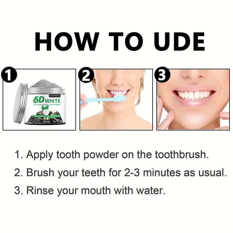 YUlTlKUE 5D Weißes Aktivkohle- – Teeth Whitening Near Me Bewertung und Preis